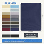KING MOUNTAIN Canvas Repair Patch 9 x11 Inch 4 Pcs Self-Adhesive Waterproof Fabric Patch for Sofas, Tents, Furniture,Tote Bags, Car Seats (Dark Blue)
