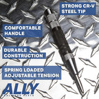 ALLY Tools Super Strong 3 PC SET of 6 Inch Heavy Duty Automatic Center Punch, Perfect Automatic Center Punch for Metal, Wood, Plastic, Glass, and Marble – Features Spring Loaded Center Punch Design
