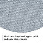 3M Xtract Net Disc 310W, 120+, 8 in, Die 800L, Pack of 50 Hook and Loop Sanding Discs, Virtually Dust-Free, Value Option for Metal, Wood, Composites, Stock Removal, and Fine Finishing